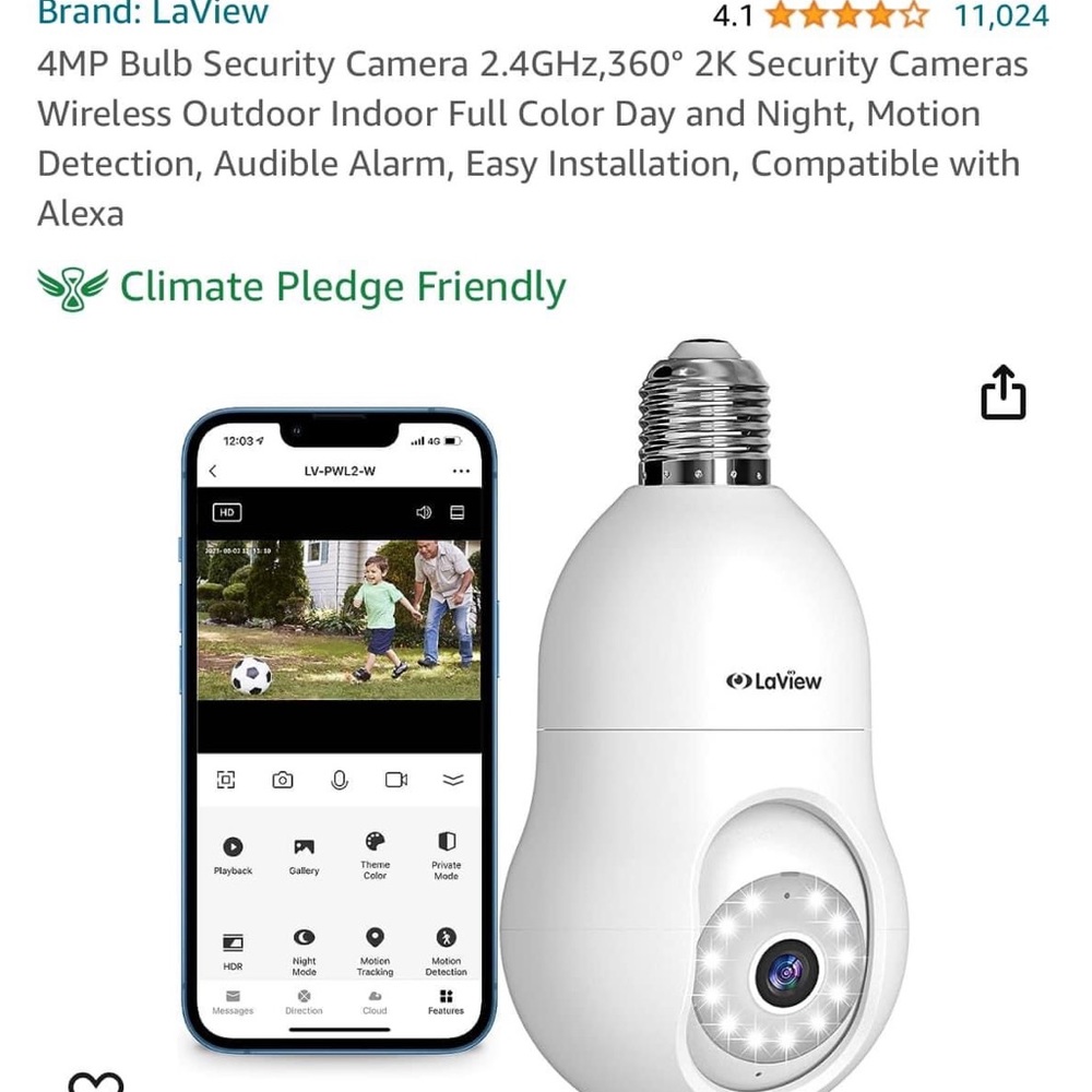 2- LaView Bulb Cameras